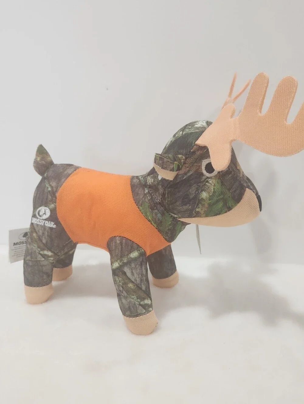 Mossy Oak Camouflage Deer Orange Hunting Vest Stuffed Plush Toy NWT